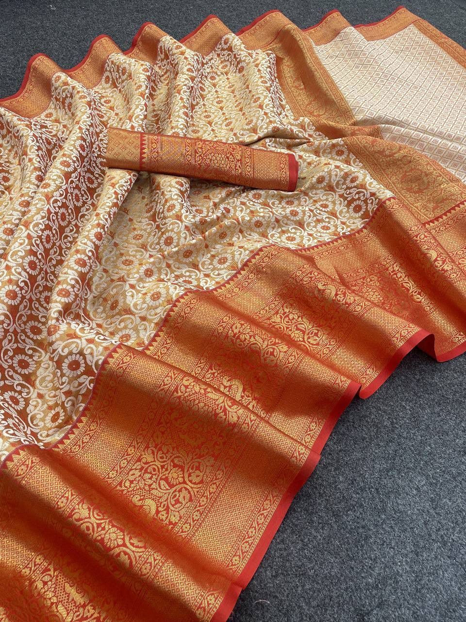  SF 699 Shubh Handloom Weaving Kanjivaram Silk Sarees Wholesale Price In Surat